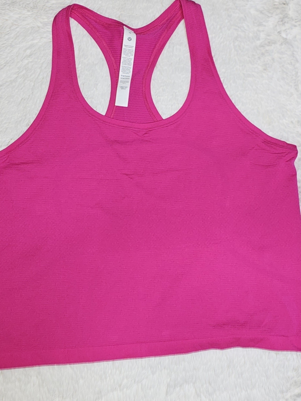 Swiftly Tech Scoopneck Tank 2.0 in Bright Magenta Size 14 NWT